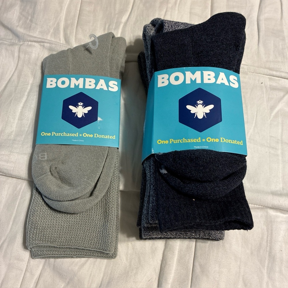 Bombas unisex socks lot of 5 pairs size M/L